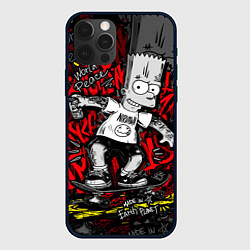 Чехол для iPhone 12 Pro Max Татуированный барт, цвет: 3D-черный