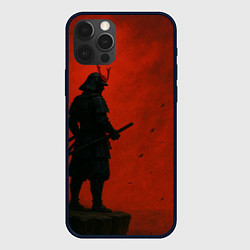 Чехол iPhone 12 Pro Max Ghost of Tsushima - алый