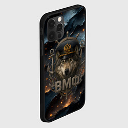 Чехол для iPhone 12 Pro Max Волк морской пехотинец ВМФ, цвет: 3D-черный — фото 2
