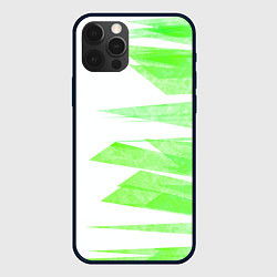 Чехол iPhone 12 Pro Max Color white light green stripes