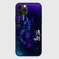 Чехол iPhone 12 Pro Max Неоновый призрачный самурай
