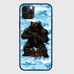 Чехол iPhone 12 Pro Max ВМФ злой медведь с автоматом