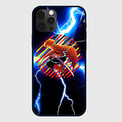 Чехол для iPhone 12 Pro Max Anime Demon Slayer Zenitsu, цвет: 3D-черный