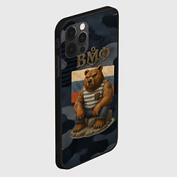 Чехол для iPhone 12 Pro Max ВМФ русский медведь, цвет: 3D-черный — фото 2