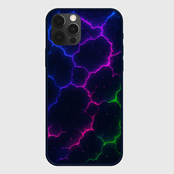 Чехол iPhone 12 Pro Max Неоновый разлом