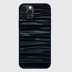 Чехол для iPhone 12 Pro Max Черная объемная текстура, цвет: 3D-черный
