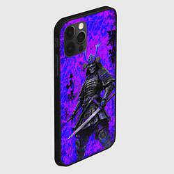 Чехол для iPhone 12 Pro Max Призрак самурай - неоновые краски, цвет: 3D-черный — фото 2