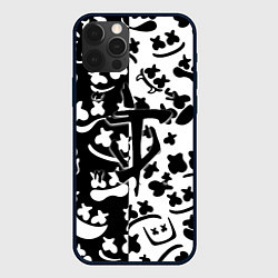 Чехол iPhone 12 Pro Max Doom x Marshmello pattern