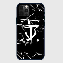 Чехол iPhone 12 Pro Max Doom logo штрихи