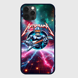 Чехол iPhone 12 Pro Max Гитарист Бендер рок группы Футурама
