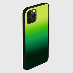 Чехол для iPhone 12 Pro Max Градиент укропное зеленое омбре, цвет: 3D-черный — фото 2