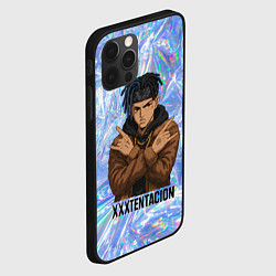 Чехол для iPhone 12 Pro Max XXXTentacion - скрещенные руки, цвет: 3D-черный — фото 2