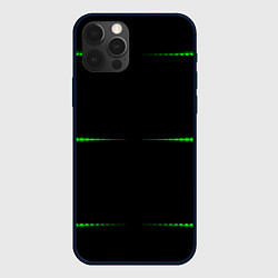 Чехол iPhone 12 Pro Max Color black green orange stripes
