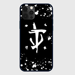 Чехол iPhone 12 Pro Max Doom брызги белых красок