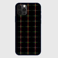 Чехол iPhone 12 Pro Max Color black orange green crosses