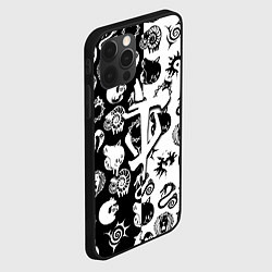Чехол для iPhone 12 Pro Max Doom anime black pattern, цвет: 3D-черный — фото 2