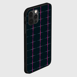 Чехол для iPhone 12 Pro Max Color black stripes, цвет: 3D-черный — фото 2