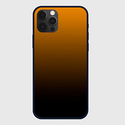 Чехол для iPhone 12 Pro Max Orange gradient, цвет: 3D-черный