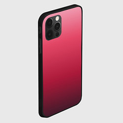 Чехол для iPhone 12 Pro Max Градиент гранатовый, цвет: 3D-черный — фото 2