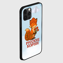 Чехол для iPhone 12 Pro Max Русская душа - лисица, цвет: 3D-черный — фото 2