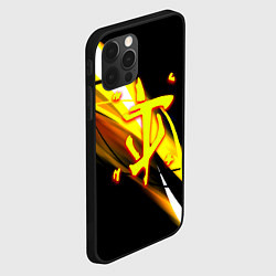 Чехол для iPhone 12 Pro Max Doom геометрия из полос, цвет: 3D-черный — фото 2