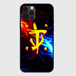 Чехол для iPhone 12 Pro Max Doom шторм с молниями, цвет: 3D-черный