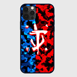 Чехол iPhone 12 Pro Max Doom камуфляж текстура