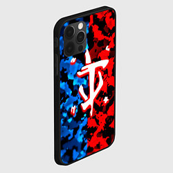 Чехол для iPhone 12 Pro Max Doom камуфляж текстура, цвет: 3D-черный — фото 2