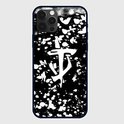 Чехол iPhone 12 Pro Max Дум белые брызги красок