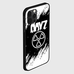 Чехол для iPhone 12 Pro Max Dayz белые краски лого, цвет: 3D-черный — фото 2