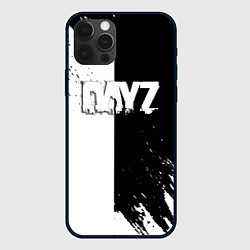 Чехол iPhone 12 Pro Max Dayz текстура черно белые краски