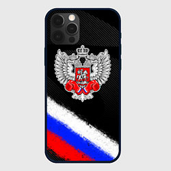 Чехол iPhone 12 Pro Max Федерация бокса - триколор