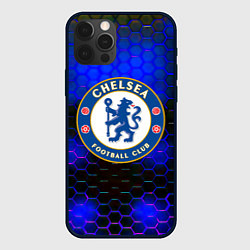 Чехол iPhone 12 Pro Max Chelsea соты неоновые