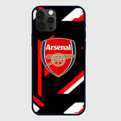 Чехол для iPhone 12 Pro Max Arsenal geometry steel, цвет: 3D-черный