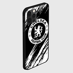 Чехол для iPhone 12 Pro Max Chelsea краски текстура, цвет: 3D-черный — фото 2
