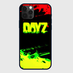 Чехол для iPhone 12 Pro Max Dayz кислотные краски штрихи, цвет: 3D-черный