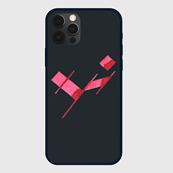 Чехол для iPhone 12 Pro Max Три буквы, цвет: 3D-черный