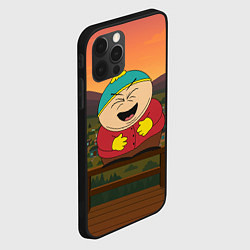 Чехол для iPhone 12 Pro Max Эрик Картман смеется держа живот, цвет: 3D-черный — фото 2