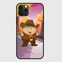 Чехол для iPhone 12 Pro Max Эрик Картман ковбой осенью, цвет: 3D-черный