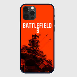 Чехол для iPhone 12 Pro Max Солдат и самолеты Battlefield 6, цвет: 3D-черный