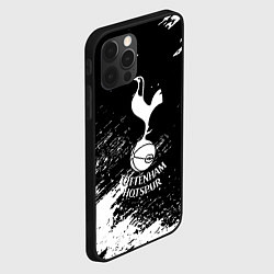 Чехол для iPhone 12 Pro Max Тоттенхэм белые брызги красок, цвет: 3D-черный — фото 2