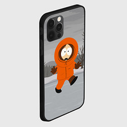 Чехол для iPhone 12 Pro Max Кенни отступает на льду, цвет: 3D-черный — фото 2