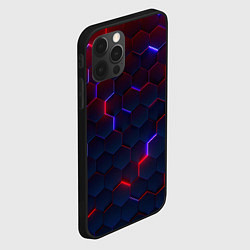 Чехол для iPhone 12 Pro Max Неоновая чешуя, цвет: 3D-черный — фото 2
