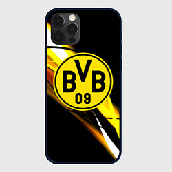 Чехол iPhone 12 Pro Max Borussia спортивная геометрия