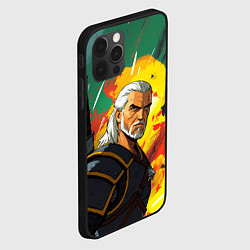 Чехол для iPhone 12 Pro Max Ведьмак в аниме стиле, цвет: 3D-черный — фото 2