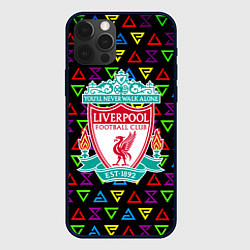 Чехол iPhone 12 Pro Max Liverpool pattern neon