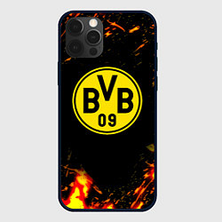 Чехол iPhone 12 Pro Max Borussia огненные краски