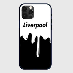 Чехол iPhone 12 Pro Max Liverpool жидкие краски всплеск