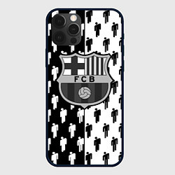 Чехол iPhone 12 Pro Max Barcelona спортивный паттерн