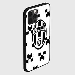 Чехол для iPhone 12 Pro Max Juventus x minecraft pattern, цвет: 3D-черный — фото 2